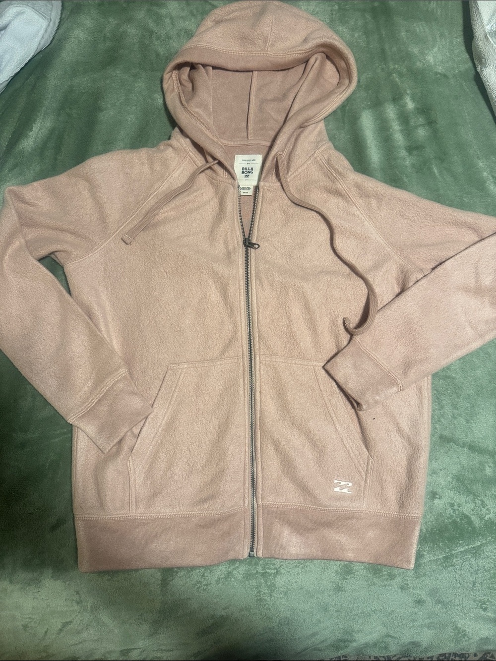 Billabong || Women’s Zip Hoodie - Blush Pink (S)